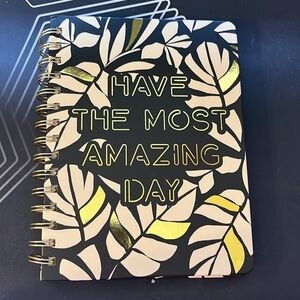 NWT Tabitha Brown ‘Have the Most Amazing Day' Spiral Notebook with Foil